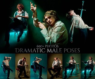 690 Dramatic Male Poses Reference Pictures