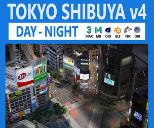 Tokyo Shibuya Crossing v4