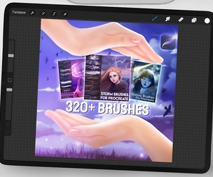 Brushpack with 320+ brushes for Procreate