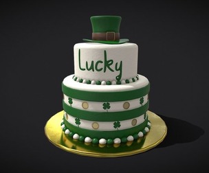 Lucky Tiered Clover Cake