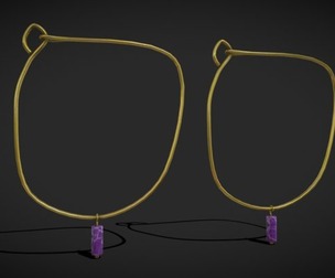 Medieval Sugilite Earrings