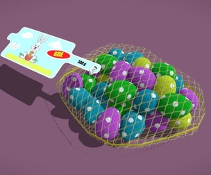 Classic Chocolate Foil Balls in Net