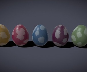 Easter Eggs Patches Easter Eggs Designs Four