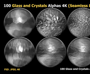 100 Glass and Crystals Alphas