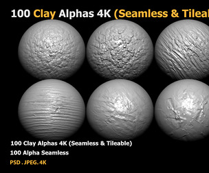 100 Clay Alphas 4K