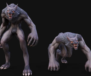 Stylized Werewolf