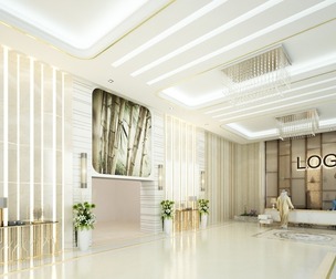 Modern entrance lobby