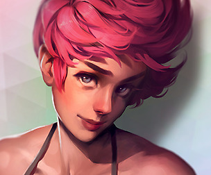 Pink hair_time lapse video