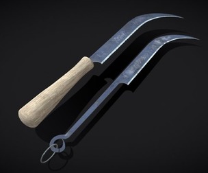 Medieval Curved Turning Knife