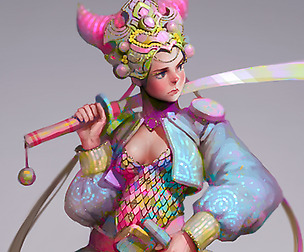 Character concept_Motley army_time lapse video