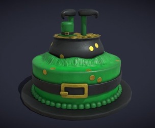 Leprechauns Gold Stash Cake