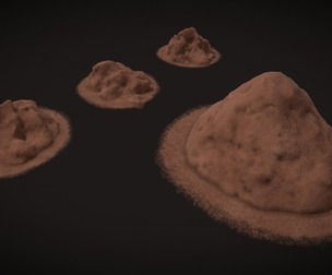 Cocoa Powder Piles