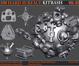 100 Hard Surface KITBASH VOL 03