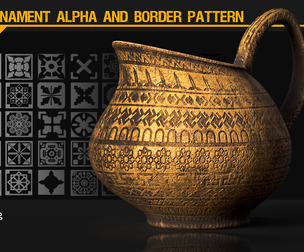311 ornament Alpha And and border Pattern