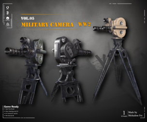 Military Camera WW2 - VOL05 (Game Ready)