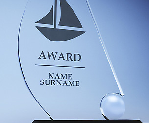 Trophy award cup low poly 06