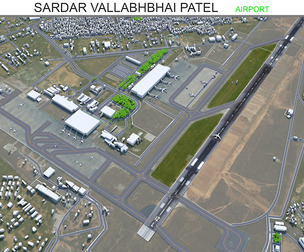 Sardar Vallabhbhai Patel Airport Ahmedabad 10km