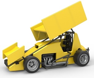 Pavement Winged Sprint car Scale 1:25