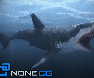 Animated Great White Shark