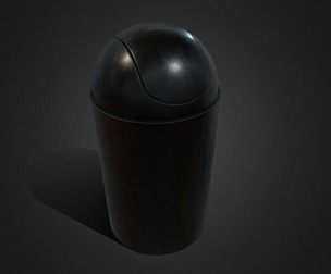 Trash Can V01 - Low Poly