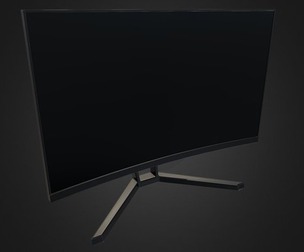 Monitor V03 - Low Poly