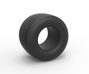 Dirt Sprint racing tire 20 Scale 1:25