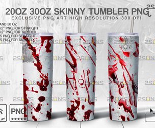 20 OZ Crime Scene Skinny Tumbler