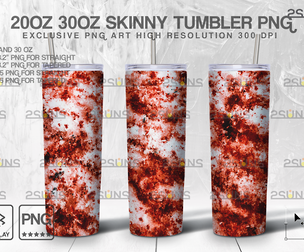 20oz Crime Scene Skinny Tumbler Design