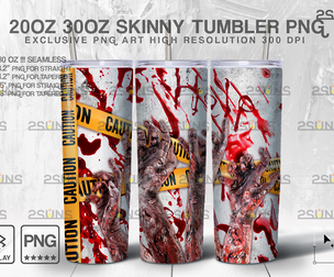 20 OZ Crime Scene Skinny Tumbler