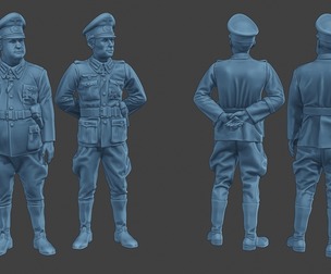 German Officers Stand ww2 G5