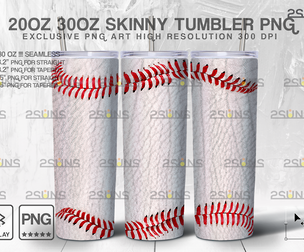 20oz Baseball MOM Skinny Tumbler