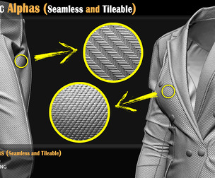 50 Fabric Alphas (Seamless and Tileable)