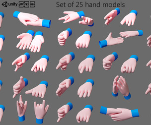 Cartoon hands