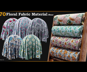 70 Floral Fabric Material_SBSAR_VOL.11