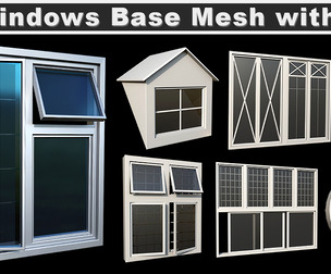 31 Windows Base Mesh with UVs