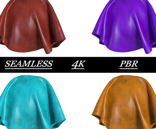 Leather Texture 4K - Seamless - 4 Color