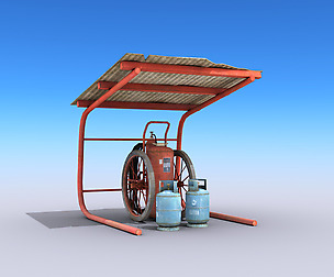 Fire Extinguisher - Low Poly