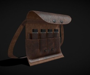 Leather Vial Container