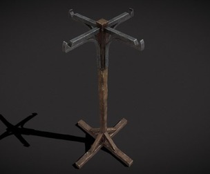 Wooden Bucket Stand