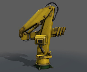Ship Manipulator Crane - Blender FBX 3D Model