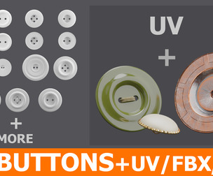 47 BUTTONS-FBX/OBJ/BLEND FILE