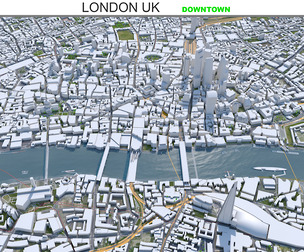 London downtown City 3D Model 30km