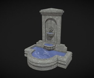 Multi Level Wall Fountain