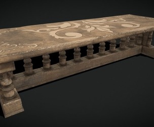 Long Renaissance Table