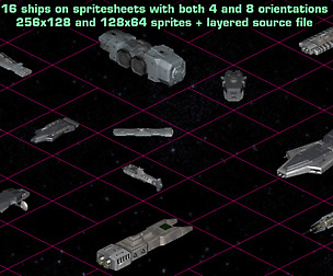 Isometric Spaceship Sprites