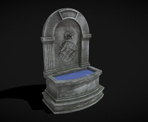 Gothic Wall Water Fountain