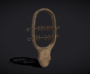 Small Wooden Baby Rattle