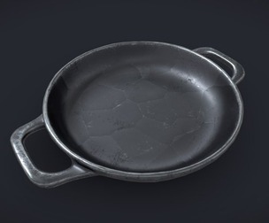 Kitchenware stewing pan wok 3D