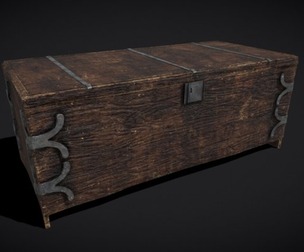 Old Wooden Strong Box