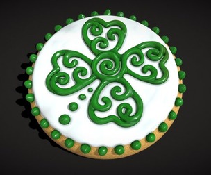 Small Round St Patrick Cookie